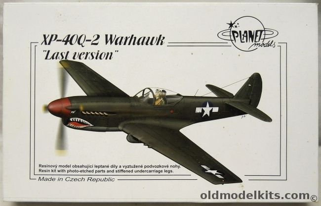 Planet Models 1/48 XP-40Q-2 Warhawk Last Version - (P40 / P40Q), 104 plastic model kit